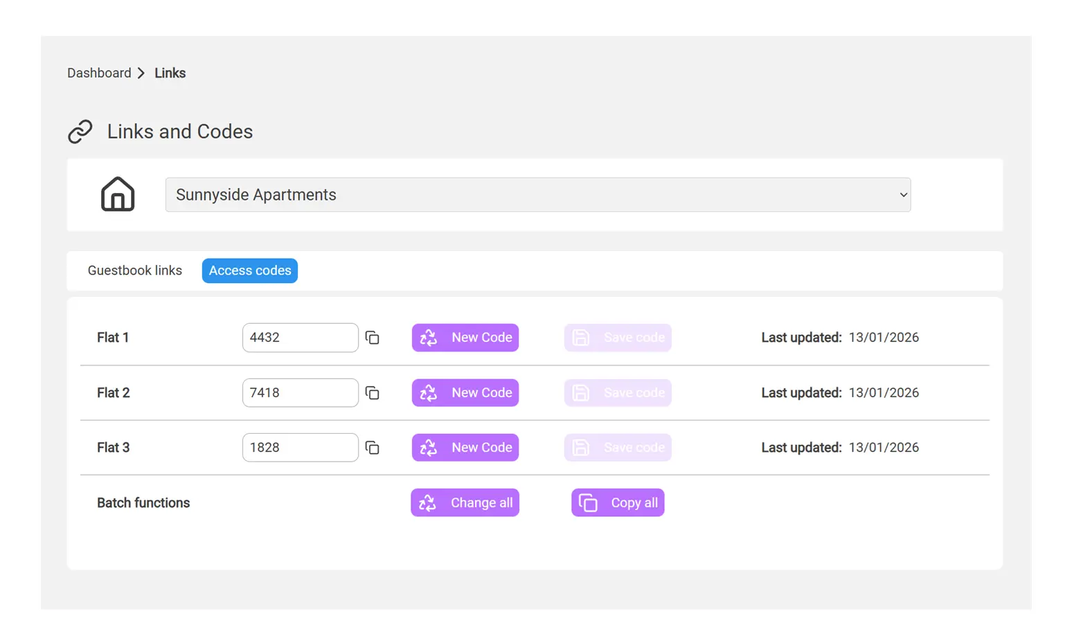 Key Code Manager screenshot